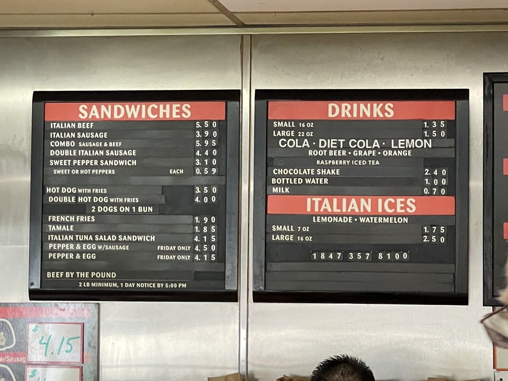 Johnnie's Beef Menu - Image 12