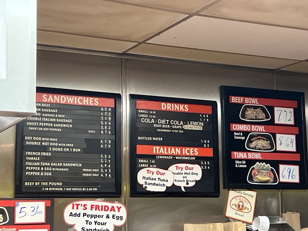 Johnnie's Beef Menu - Image 3