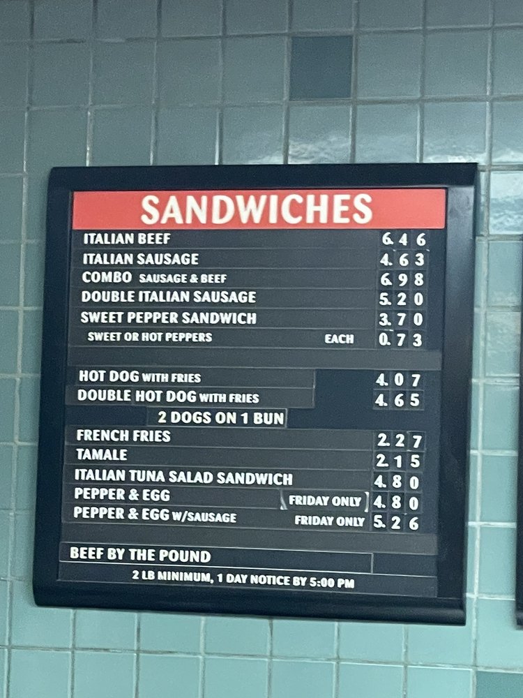 Johnnie's Beef Menu - Image 9